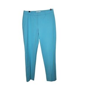 WHBM Womens Slim Ankle Pants‎ Size 6 Blue Cotton Polyester Spandex Blend